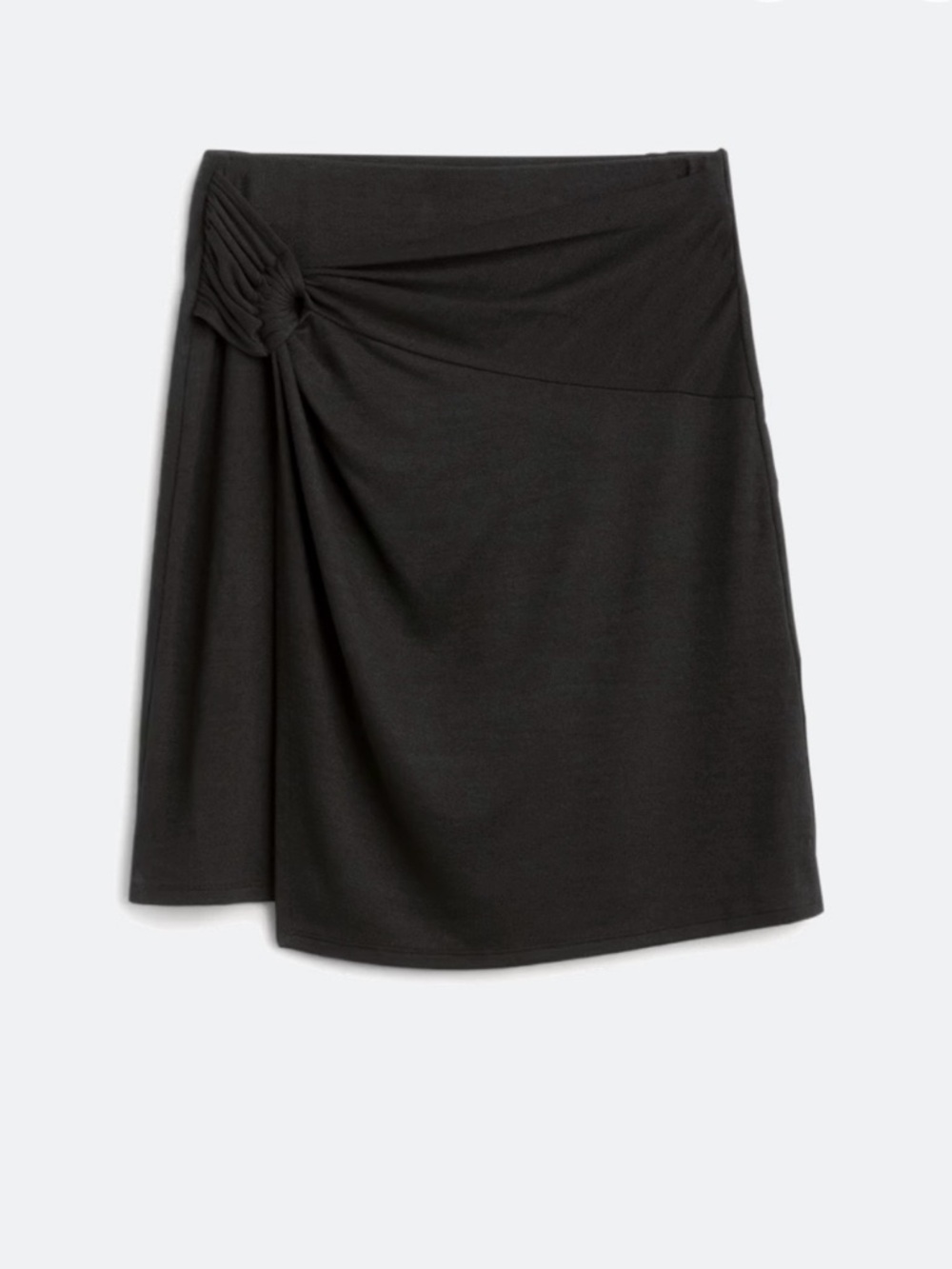 Goldray Black Wrap Knot-Detail Women’s Skirt L
